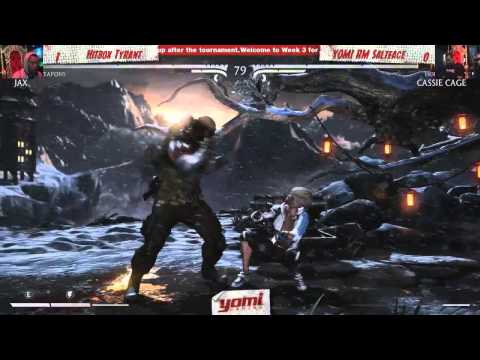 WB Round 3: Hitbox Tyrant (Jax) vs. YOMI RM SaltFace (Cassie Cage) - MKX; AKA Week 3