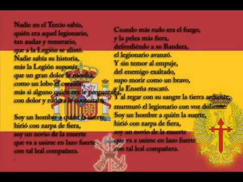 El novio de la muerte himno de la Legion