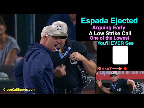 E37 - Joe Espada Ejected Arguing Nick Mahrley's Low Strike Call Early After Little Sleep