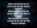 Owl City - Top Of The World w/ lyrics 