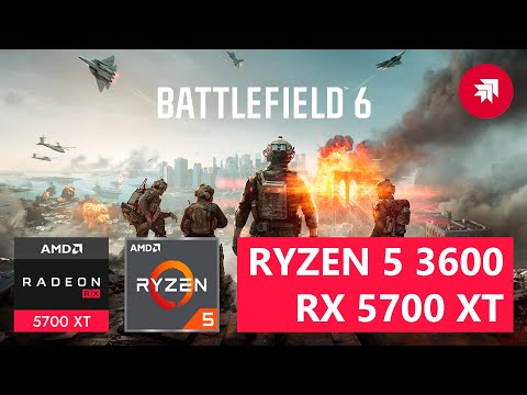 KIT RYZEN 5 3600 + RX 5700 XT 8GB (SETUP 2025) BATTLEFIELD 6 ULTRA, HIGH, MEDIUM, LOW