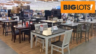 BIG LOTS KITCHEN DINING ROOM FURNITURE TABLES CHAIRS SHOP WITH ME SHOPPING STORE WALK THROUGH