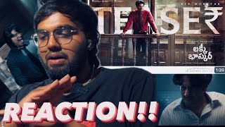 Lucky Baskhar Teaser | REACTION!! | Dulquer Salmaan, Meenakshi Chaudhary | Venky Atluri | GV Prakash