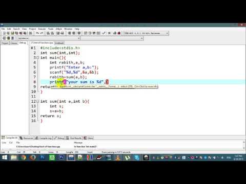 C Programming Function None Void With Parameter