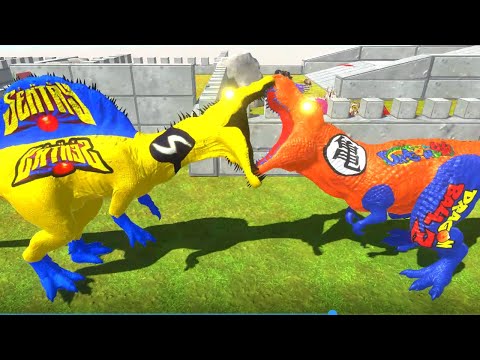 GOKU T-REX MEDIEVAL DEATH RUN - Animal Revolt Battle Simulator