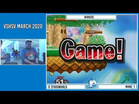 VsHSV March 2020: FoodWorld (Fox) vs Mink (Marth) - WR1, SSBM Singles