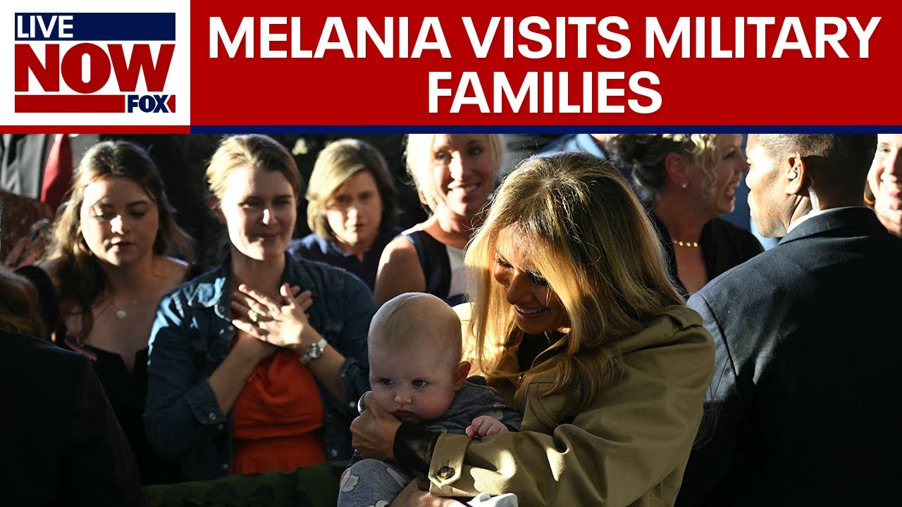 Melania Trump & Usha Vance visit troops in North Carolina