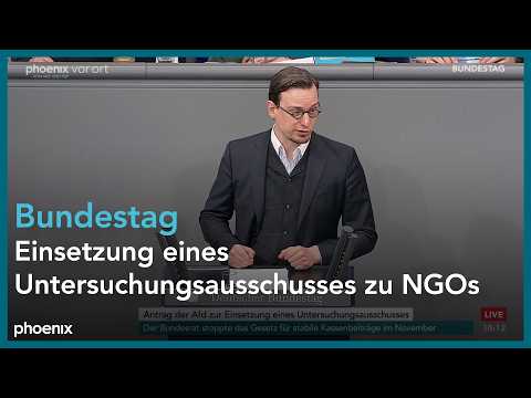 Bundestagsdebatte zur Einsetzung eines Untersuchungsausschusses zu NGOs am 18.12.25