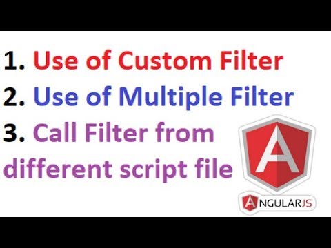 AngularJS Creating Custom and Multiple Filters Part 04