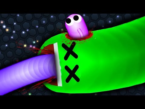 Slither.io Best Hacker Snake vs Troll Snake Epic Slitherio Gameplay!