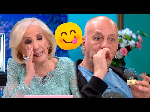 ¡Aflojá! Mirtha quedó sorprendida con Yayo y todo lo que estaba comiendo: "Está delicioso"