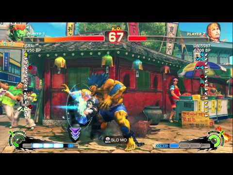 T SRAI [Blanka] vs seki5987 [Cody] SSF4 Japanese Online Ranked Matches - TRUE-HD