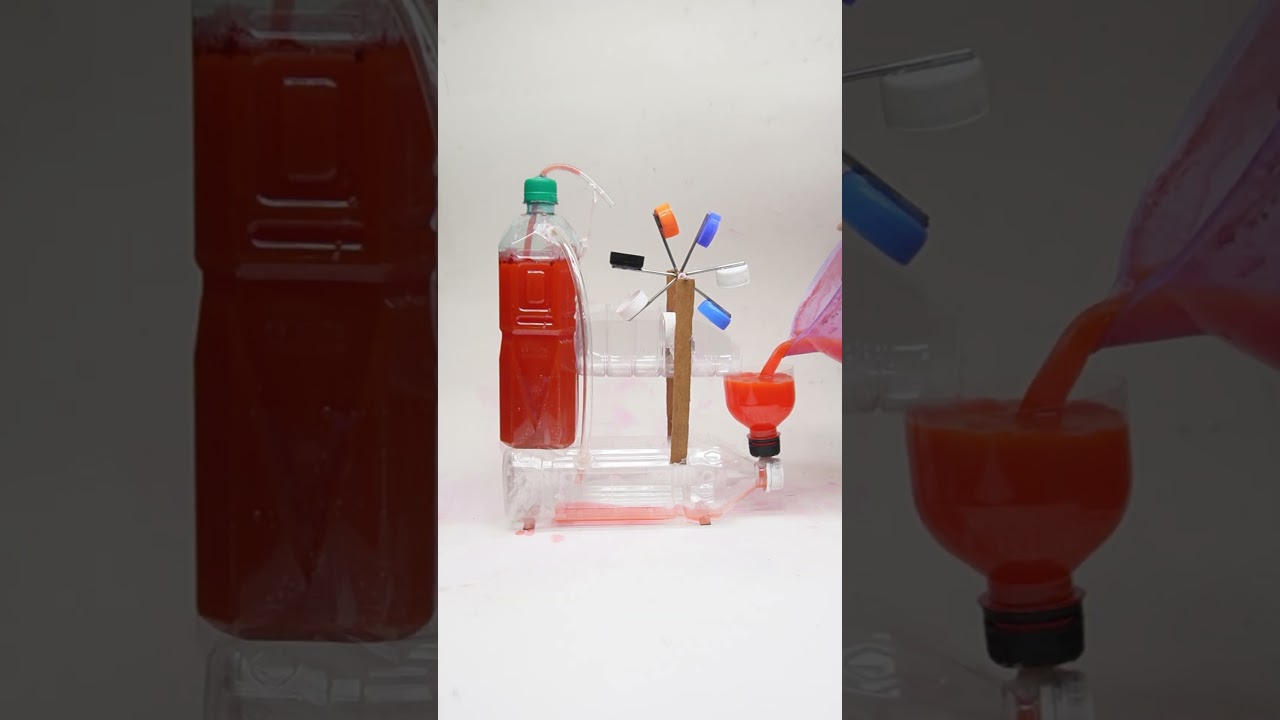 Free enargy water turbine #experimen #water_fountain #diy #science