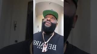 Rick Ross Supports Food Truck that Pulls up at his house!