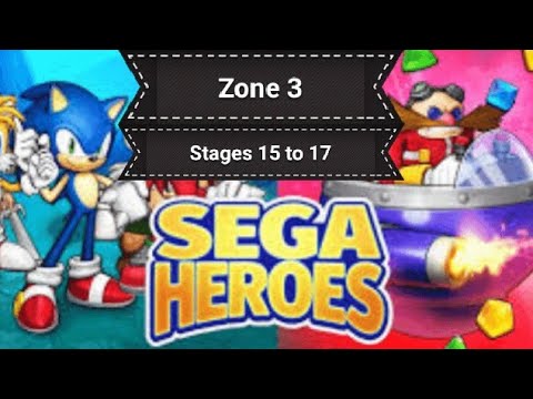 Sega Heroes - Zone 3 - Stages 15 to 17 (Android)