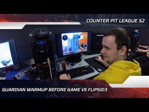 Na'Vi GuardiaN warmup before game vs. FlipSid3 @ Counter Pit League Season 2