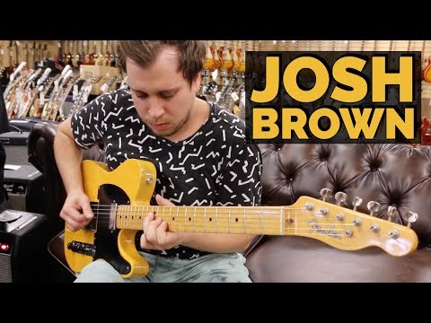 Josh Brown playing a Fender Telecaster Hot Rod 1952 Reissue here at Norman's Rare Guitars