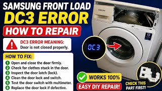 How To Repair DC3 Error Samsung Frontload Automatic Washing 