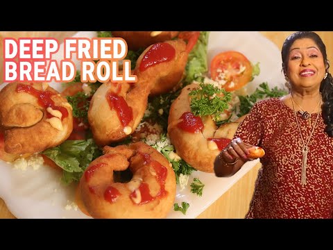Deep Fried Bread Roll | Mallika Joseph Food Tube