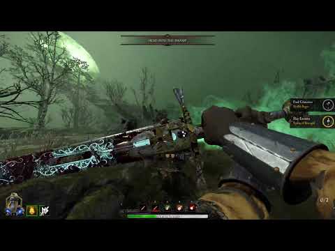 Bretonnian Witcher massacres a rotblood camp