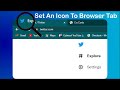 How to Set an Icon to Browser Tab HTML Webpage
