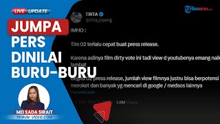Reaksi Dokter Tirta soal TKN Prabowo-Gibran yang Gelar Jumpa Pers Gegara Film Dirty Vote: Buru-buru