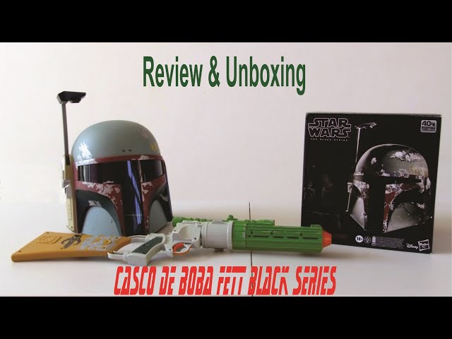 Vídeo relacionado con Star Wars The Black Series, Casco electrónico premium de La Armera, Artículo para juego de rol, A partir de 14 años