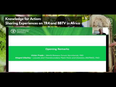 Webinar: Knowledge for Action: Sharing Experiences on TR4 and BBTV in Africa