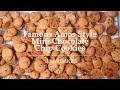 Famous Amos Style Mini Chocolate Chip Cookies | Jaja Bakes
