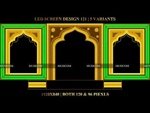 298 Led screen Design 121 | 120 & 96 Blocks| Led MApping | By Musicom @vjavesh