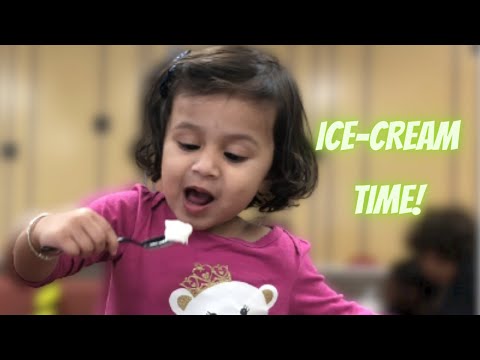 Preksha's first ice-cream...