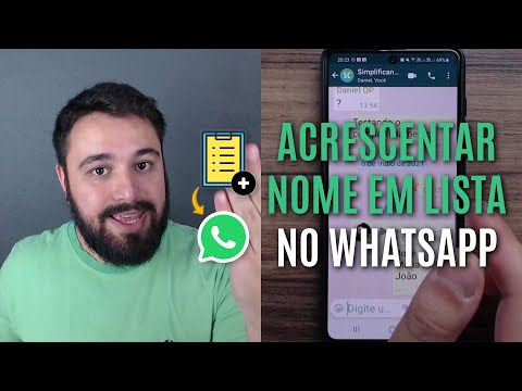Vídeo: Como colocar nome na lista do WhatsApp: perguntas e respostas