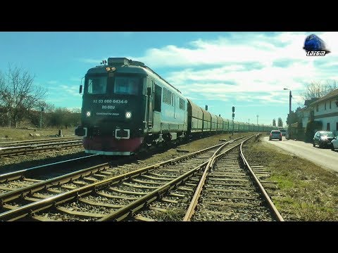 LDE2100 60-0434-0 & Marfar PSZ Freight Train in Oradea Est Triaj - 05 March 2019