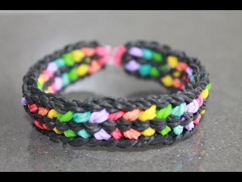 Rainbow loom Nederlands, double capped dragon scale armband
