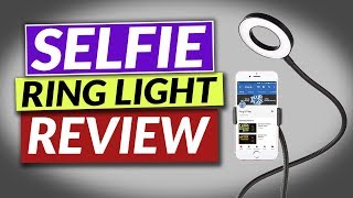 Selfie Ring Light Review - Sokani Lazy Bracket Cell Phone Holder and Ring Light 🔎