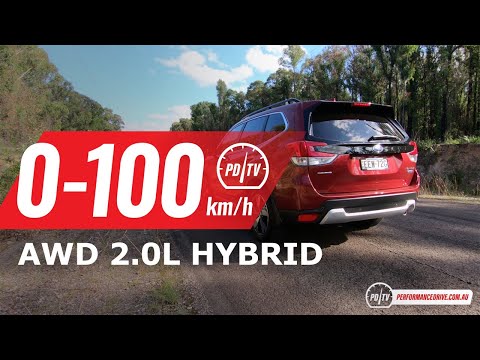 2020 Subaru Forester Hybrid 0-100km/h & engine sound