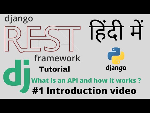 Django rest framework tutorial (Hindi) | Django Rest API introduction (for beginners from scratch)