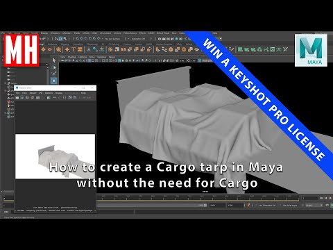 How to model a Cargo tarp in Maya without the need to model Cargo