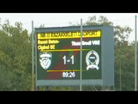 Bacsó Beton–Cigánd SE vs Tiszafüredi VSE  összefoglaló 1-1