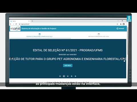 Conexão UFMS - Sigproj UFMS