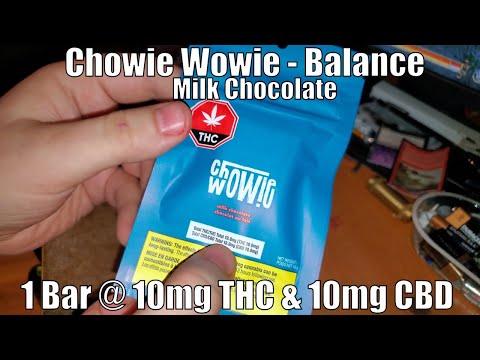 Chowie Wowie - Balance Solid Milk Chocolate @ 10mg THC / 10mg CBD (+Extreme Closeups)