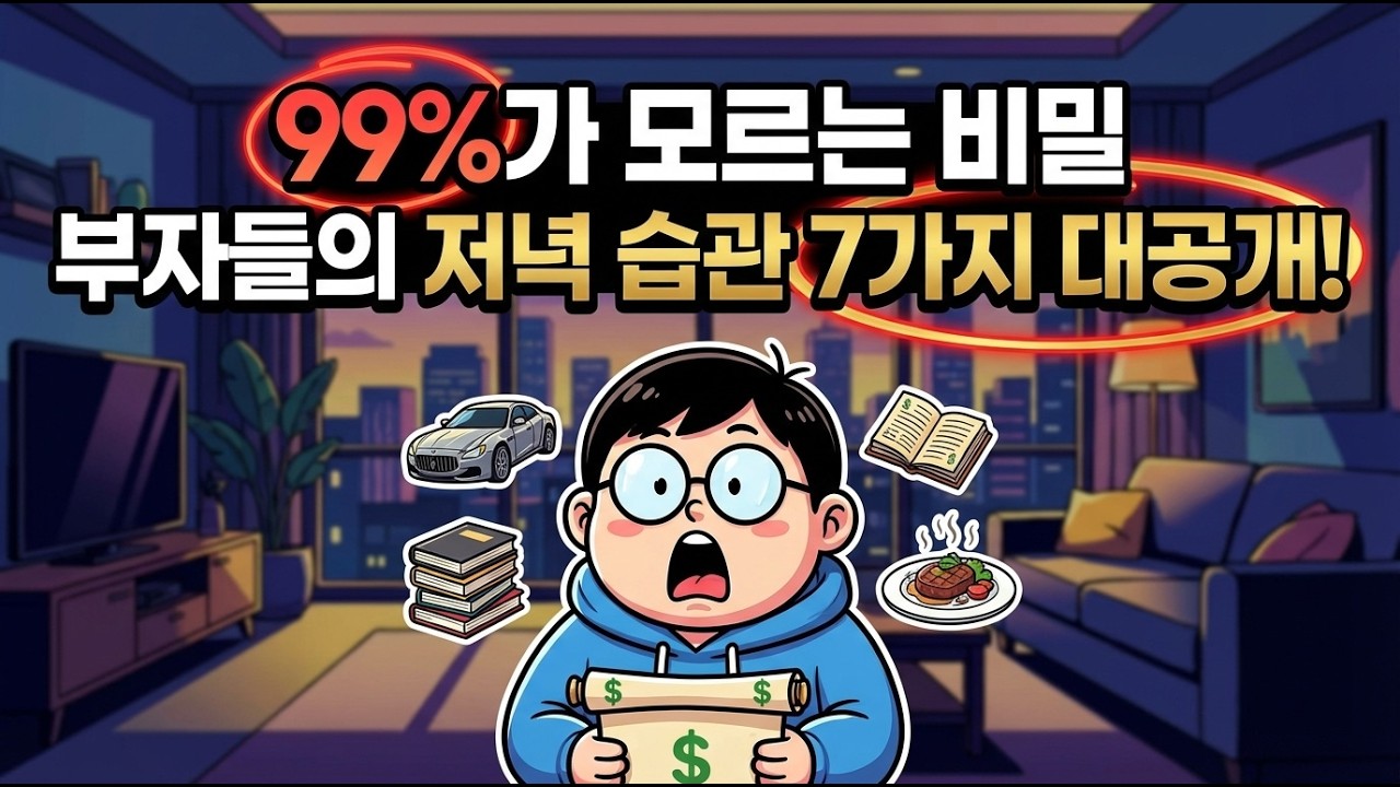 99%가 모르는 비밀 | 부자들의 저녁 습관 7가지 대공개