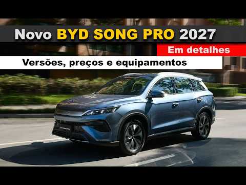 Novo BYD Song Pro 2027 agora flex, mais barato e equipado, parte de R$ 176.990. Confira o que mudou