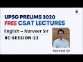 FREE Intensive CSAT Revision UPSC Prelims 2020 English Day 24