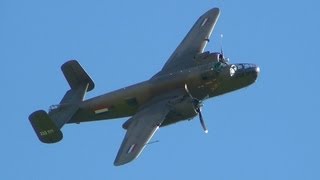 preview picture of video 'B-25 Mitchell Sarinah at East Kirkby 26th August 2013'