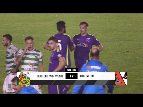 Bradford Park Avenue 1-2 Darlington - Vanarama National League North - 2016/17