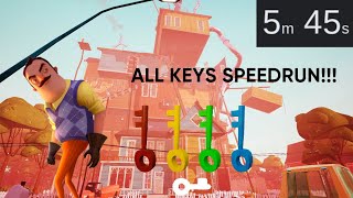 Hello Neighbor Act 3 All Keys Speedrun (5:45)