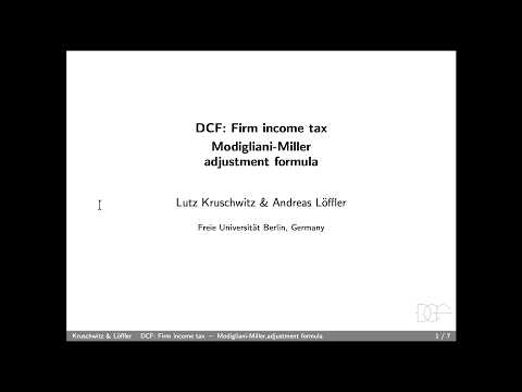 Thumbnail for Modigliani-Miller adjustment