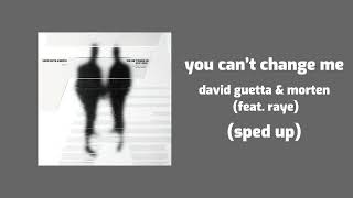 david guetta & morten (feat. raye) - you can’t change me (sped up)