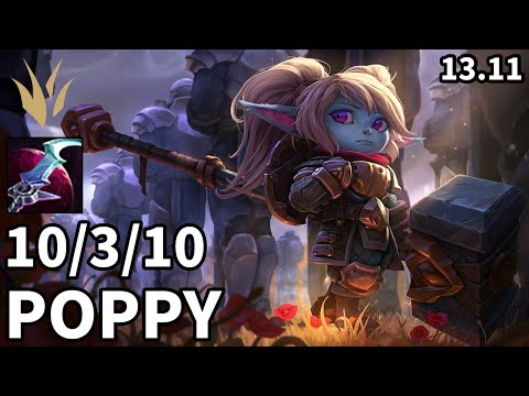 Poppy Jungle vs Elise - KR Master | Patch 13.11